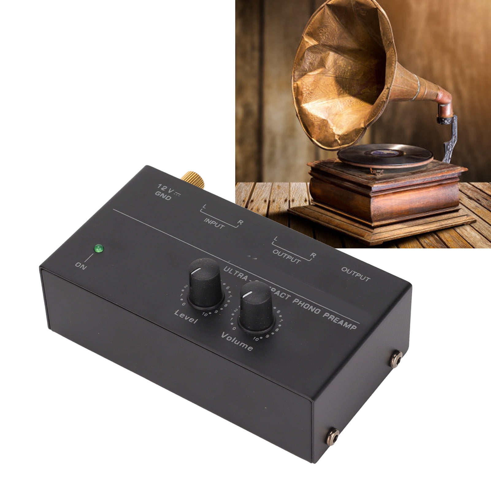 PP500 Phono Turntable Preamp, Mini Electronic Audio Stereo Phonograph