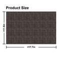 thumbnail image 2 of Place Mat Gray Table Mats Set of 6, PVC Table Mats, Vinyl Non-Slip Insulation Dinner Mat, Rectangle 12"×18" Washable Vintage Woven Placemats for Dining Kitchen Restaurant Table, 2 of 14