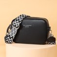thumbnail image 2 of Bolso de hombro para mujer 100% de piel auténtica, novedad de 2024, bolso cruzado de piel de vaca de alta calidad para mujer, bolso de mano con correa ancha para el hombro para niñas, 2 of 5