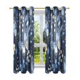 thumbnail image 7 of Yayeee Window Curtains Light Filtering 63"x42" Grommet Panel Pair Home Living Room Decor, Butterflys Pattern, 7 of 7