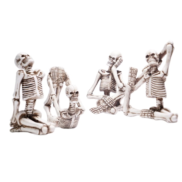 4 Uds. Estatuillas divertidas de de Yoga, estatua de , pieza de adornos, decoraciones de escritorio para