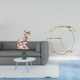 thumbnail image 2 of Figura de escritorio,Estatua de gato en estante,escritorio,oficina,decoración del hogar,Estante de almacenamiento de pared,Estantería metálica de pared de 3 niveles para decoración de, 2 of 8