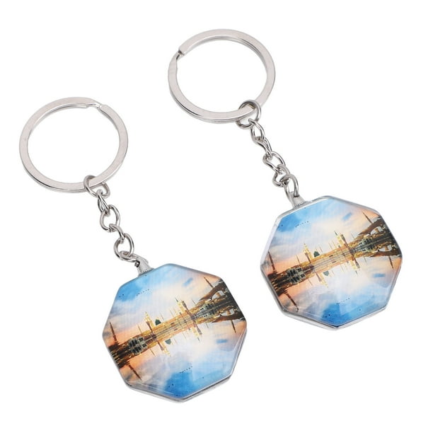 Llavero Con Foto, Llavero De Regalo, Llavero Con Foto De Doble Cara, Cadena De Metal De 2 Piezas, Forma Delicada Para Recuerdo De Fiesta De Boda