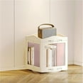 thumbnail image 1 of 360° Rotating Bookshelf Foldable Transparent Bookcase Movable Multi Layer Display Cabinet for Living Room Study,Fit Most Home, 1 of 6
