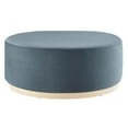 thumbnail image 2 of Tilden Ottoman in Cadet Blue Natural, 2 of 7