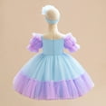 thumbnail image 2 of Baby Girl Princess Dress Toddler Bow Party Cosplay Dress Carnival Party Outfit 6M-3T, 2 of 6
