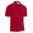 thumbnail image 5 of LTTVQM Men's Polo Shirts Short Sleeve Classic Fit 3 Buttons Golf Shirt Soft Breathable Tee Performance Sport Tops Red 3XL, 5 of 8