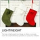 thumbnail image 2 of Injueey Bolsa de Navidad tejida, almacenamiento de envoltura de estilo Simple, colgador de ventana de bola de pelo, calcetines, accesorios de fiesta de Kits de decoración para fiestas Blanco Injueey HA070442-01, 2 of 6