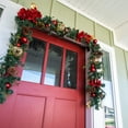 thumbnail image 6 of Village Lighting 9 ft. Pre-Lit LED Garland - Red Magnolia, 6 of 7