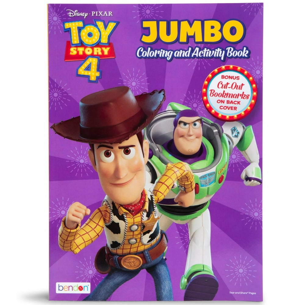 toy story 4 book with figures