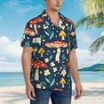 thumbnail image 5 of Disketp Hawaiian Shirts For Men,Colorful Mushrooms Print Mens Casual Short Sleeve Button Down Shirts Beach Shirt, 5 of 8