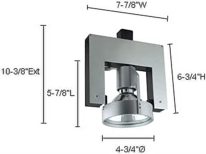 Jesco Lighting HMH702T6FL39A 39W Contempo Series Metal Halo Track Light with Die Cast & Machined Aluminum Construction