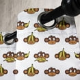 thumbnail image 3 of Ambesonne Cartoon Grommet Curtain, Funny Monkeys Bananas, 50" x 72", Brown Pale Brown Yellow, 3 of 6