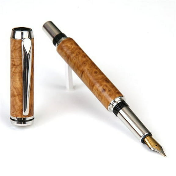 Baron Fountain Pen - Brown Mallee Burl