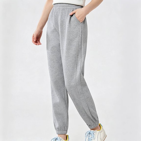 Gamivast Kids Jogger Sweatpants Elastic for Boys Waist Relaxed Fit Soft Casual Pants with Pockets Tapered Legs and Cuffed Ankles for Workout Walking Travel Lounge and Everyday Wear