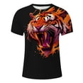 thumbnail image 4 of Bjutir Mens Tshirts Men'S Round Neck Short Sleeve Cool Animal Printing Sports Shirt Shirts Black, 4 of 4