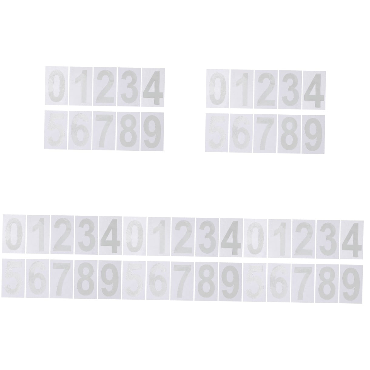 5 Pieces External Mailbox Number Posts Address Numbers for outside White