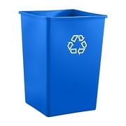 Rubbermaid Commercial Square Recycling Container,35 gal.,19- RUB153CBLU