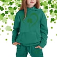 thumbnail image 2 of toraway Ensemble de Tenue pour Tout-Petits Ensemble de Sweat à Capuche Imprimé pour la Saint-Patrick 4-5 Ans, 2 of 4