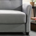 thumbnail image 3 of Ember Interiors Ricardo 2-Seater Loveseat, Gray Velvet, 3 of 13