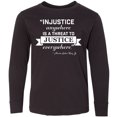 thumbnail image 3 of Inktastic Injustice Anywhere is a Threat to Justice Everywhere- Martin Luther King Jr. Long Sleeve Youth T-Shirt, 3 of 5