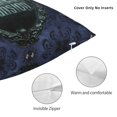 thumbnail image 5 of Funda de almohada personalizada con símbolo de mansión embrujada, 45 x 45 cm, funda de cojín cuadrada, 5 of 5