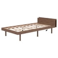 thumbnail image 6 of Furvclv Twin Size Bed Frame, Solid Wood Platform Bed Frame, With Built-in USB Port, Headboard, No Box Spring Need, Under Bed Storage Space, Slat Support Mattress Foundation, 6 of 9