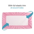 thumbnail image 6 of Super Soft and Quilted Toddler Waterproof Fitted Sheets Set of 2, Machine Washable Crib Mattress Protectors with Deep Pocket, Toddler-Standard, 28 x 52 Inches, Pink, 6 of 8