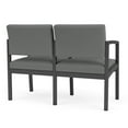 thumbnail image 5 of Lenox Steel Reception Waiting 2 Seats Chair / Charcoal Steel / Light Gray, 5 of 5