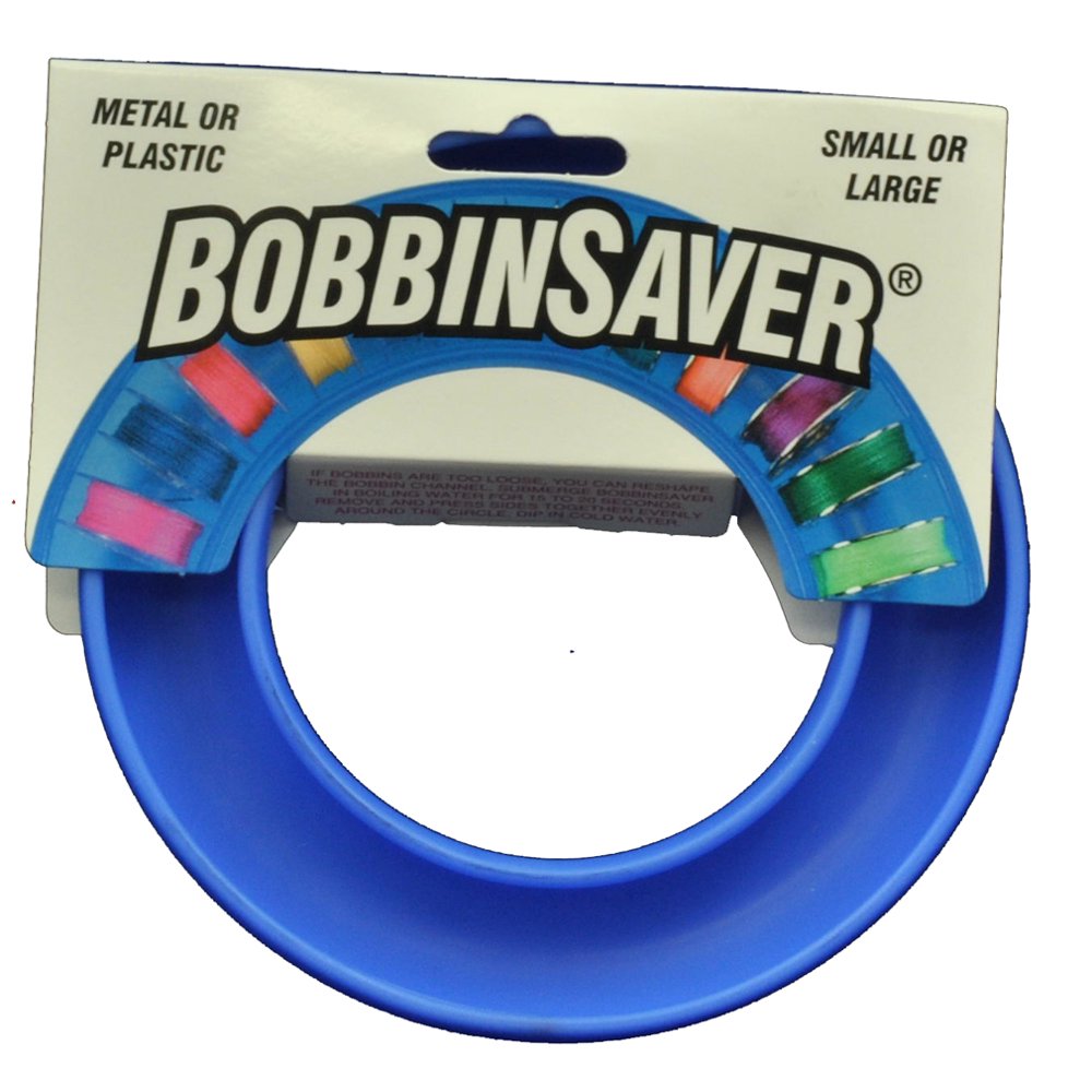 Blue Feather Bobbin Saver Holder Ring