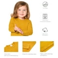 thumbnail image 3 of Lilax Girls' Round Neck Basic Long Sleeve Cotton T-Shirt Mustard 9 Years, 3 of 8