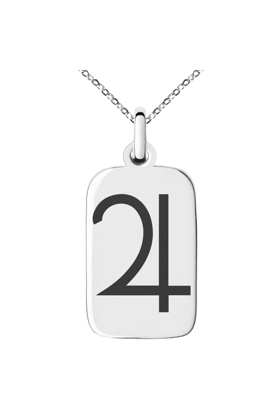 Stainless Steel Solar System Planetary Jupiter Engraved Small Rectangle Dog Tag Charm Pendant Necklace