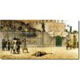 thumbnail image 1 of Ceramic Tile Mural-Frederick Bridgman Country Painting 133. 60" w x 36" h using (15) 12 x 12 ceramic tiles, 1 of 3