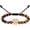 Rose Gold, variant on Paw Print Beads Urn Bracelet for Men Women Lava Stone Cremation Jewelry for Pets Ashes Urn Bangel