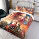 thumbnail image 3 of Descendientes: El Auge de Red Conjunto de sábanas temático, trío de piezas, cómodo y amigable con la piel, diseño único, regalo de decoración para el hogar para familiares, amigos y fans,173cm *218cm, 3 of 6