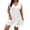 White, variant on Plus Size Dresses for Women 2026 Summer Ruffle Cap SleeveS Lace V Neck Sundress Embroidery Eyelet A Line Mini Dress