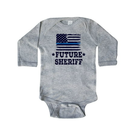

Inktastic Future Sheriff Law Enforcement Gift Baby Boy or Baby Girl Long Sleeve Bodysuit