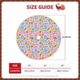 thumbnail image 3 of Daiia Colorful Cow Skin Drawing Merry Christmas Tree Skirt , Xmas Large Lace-up Tree Skirt, Santa Snowflakes Rustic Home Decorations New Year Party Farmhouse Decor-30", 3 of 7