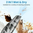 thumbnail image 5 of Cordless Handheld Car Vacuum, Portable Vacuum Cleaner, 12000PA Powerful Suction for Car, Gray, 5 of 8
