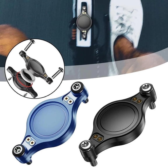 YUNOVA IP68 Waterproof Hidden AirTag Bike Mount, Anti-Theft Bicycle Water Bottle Cage Holder, Compatible with Apple AirTag, Secure Screw Fixed No Wobble