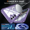 thumbnail image 2 of Ancove Magnetic Case for Samsung Galaxy S24 FE,Shockproof Full-Body Protection Case Compatible with MagSafe Built-in Screen Protector Clear Back Cover for Galaxy S24 FE,Purple, 2 of 4