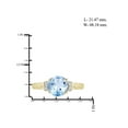 thumbnail image 3 of JewelersClub Sky Blue Topaz Ring Birthstone Jewelry–2.33 Carat Sky Blue Topaz 14K Gold Plated Silver Ring Jewelry with White Diamond Accent–Gemstone Rings with Hypoallergenic 14K Gold Plated Silver, 3 of 4