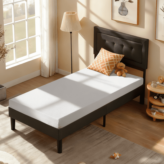 Dkelincs Twin Mattress 5 inch Cooling Gel Memory Foam Mattress in a Box for Pressure Relief