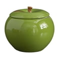 thumbnail image 2 of 2PC Ceramic Fruit Shape Container with Lid Cookie Jar Sugar Bowl Candy Dish Tea Canister Food Storage Jar for Coffee Bean Cookie Sugar Tea Flour for Home Kitchen Countertop, 2 of 10