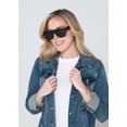 thumbnail image 5 of Foster Grant Women's Oversized Fashion Sunglasses Black, 5 of 5