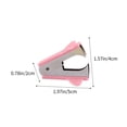 thumbnail image 2 of Macaron Color Mini Nail Puller, Portable Labor-Saving Staple Remover for Financial Office, Universal Lightweight Nail Remover Tool for Desk and Document Work, Compact Staple Puller, 2*2*1in, Pink, 2 of 7