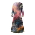 thumbnail image 5 of JUNWELL Robes Grande Taille pour Femmes Robes d'Été Print Robes à Manches Longues avec Poche jusqu'à 65% de Réduction, 5 of 5