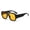 Black frame yellow film, variant on 2026 New Cross-Border Casual Fashion Aviator Sunglasses for Women, UV Protection, Unique European and American Style, Suitable for Street Photography, Sunglasses for Men