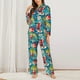 thumbnail image 2 of Balery Japanese Koi Conjunto de Pijama con Estampado para Mujer, Conjunto de Dos Piezas con Manga Larga, Ropa de Dormir Suave con Bolsillos, Pijamas Cómodos-XX-Large, 2 of 7