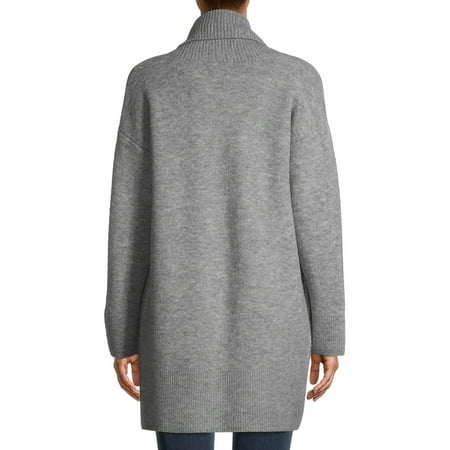 Time and Tru Women's Shawl Collar Cardigan Sweater